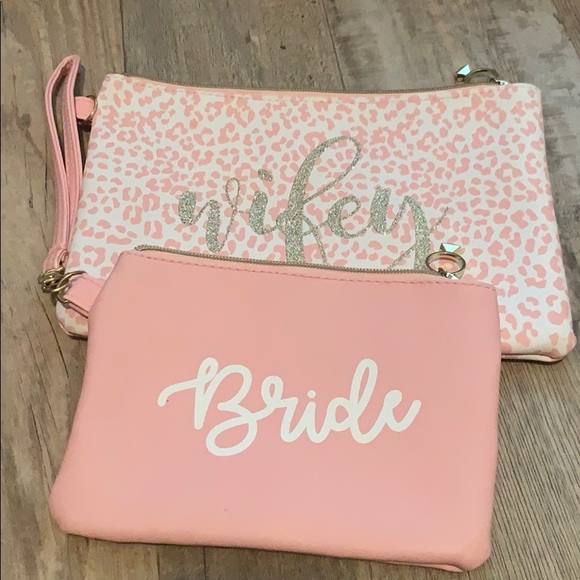 Handbags - Wedding Bride + wifey wristlet set